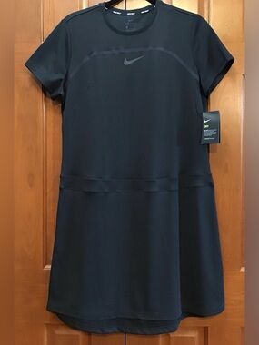 oversized t shirt dress nike Nike Essential oversized T-shirt dress in gray
